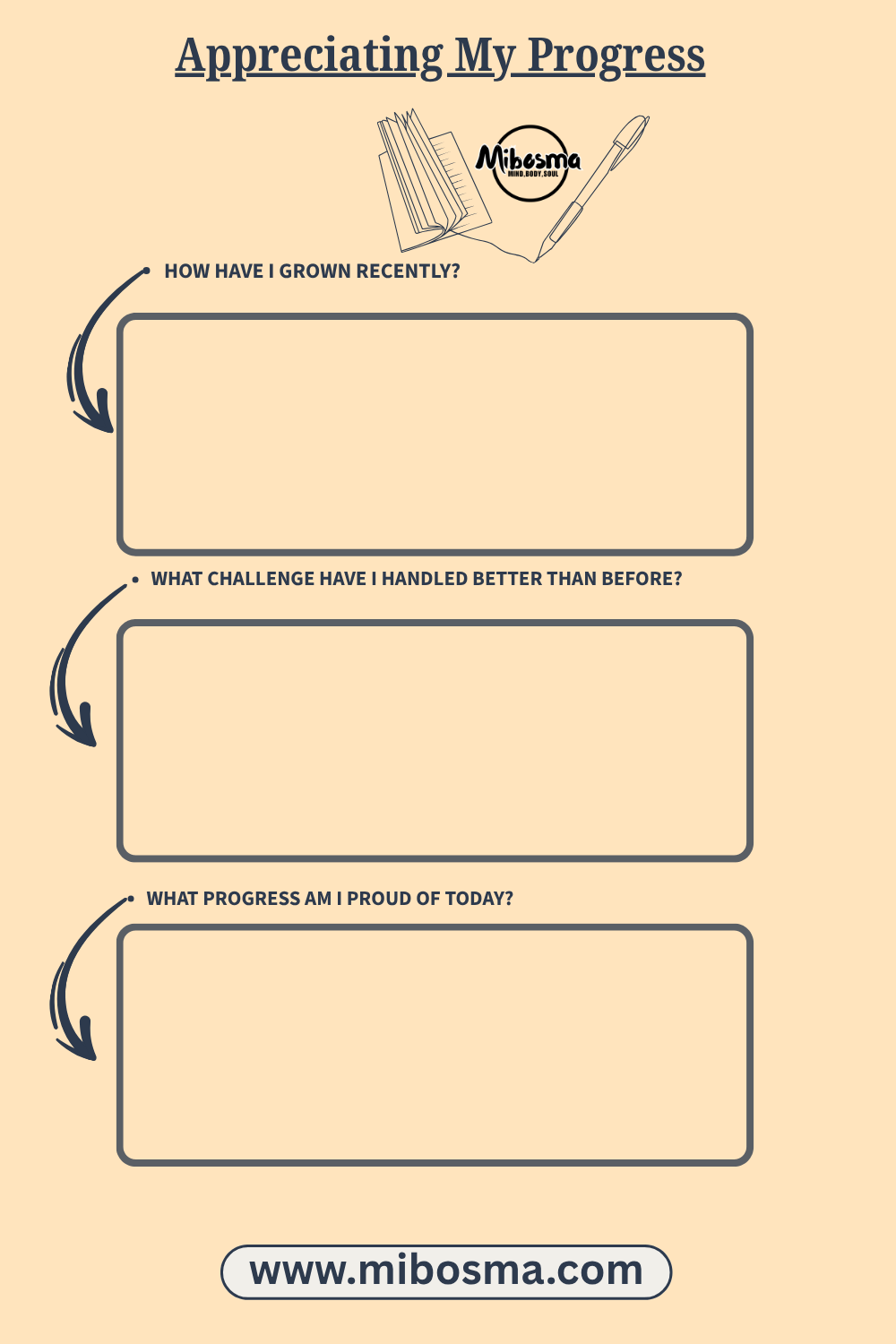 Appreciating My Progress worksheet by Mibosma