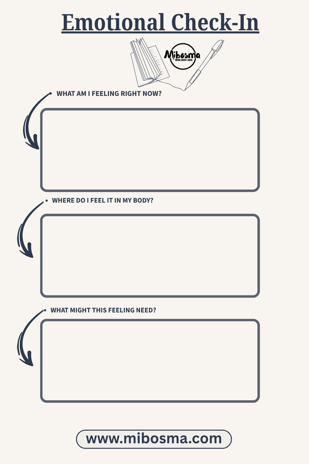 Emotional Check-In worksheet by Mibosma