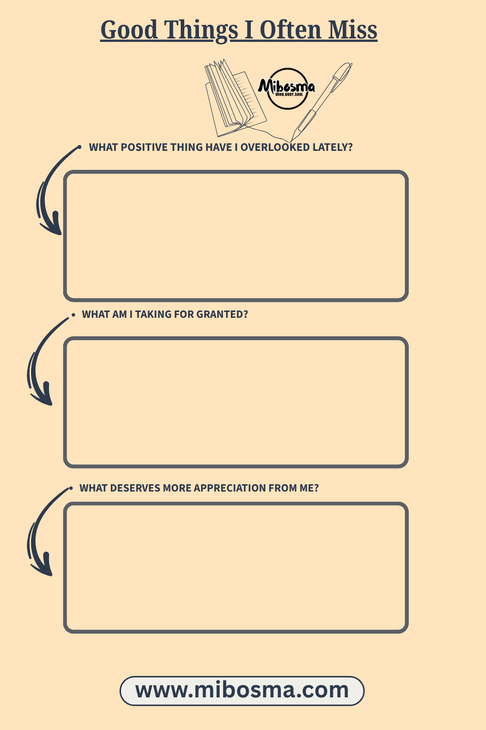 Good Things I Often Miss worksheet by Mibosma
