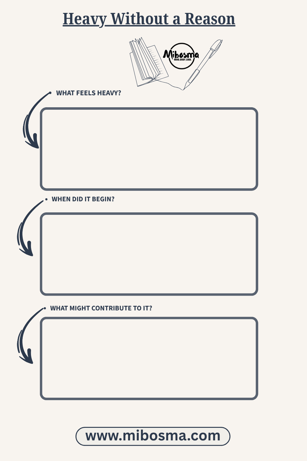 Heavy Without a Reason worksheet by Mibosma