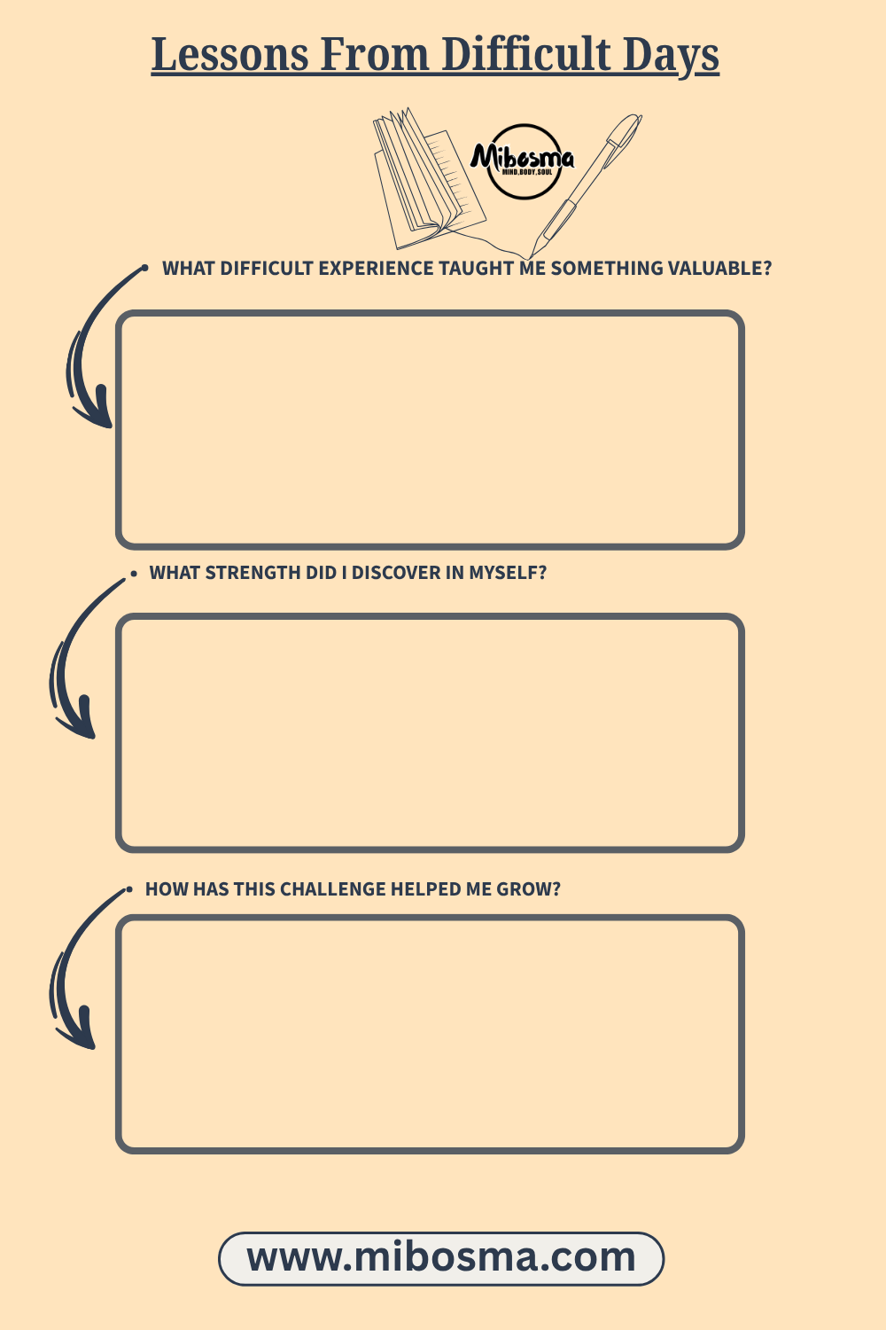 Lessons From Difficult Days worksheet by Mibosma