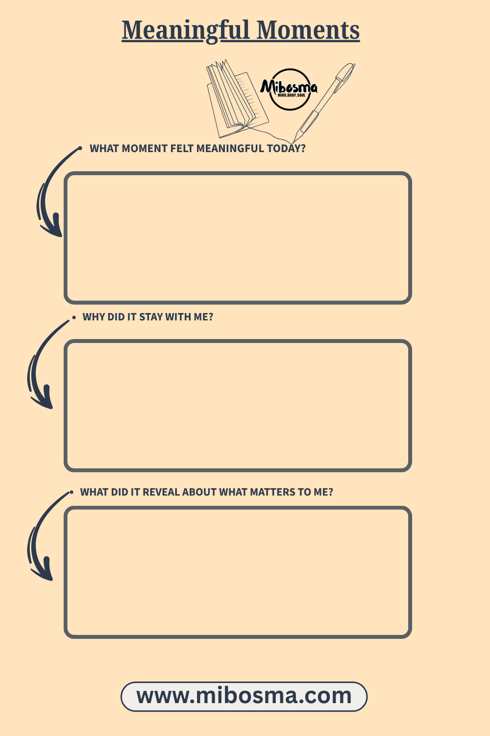 Meaningful Moments worksheet by Mibosma