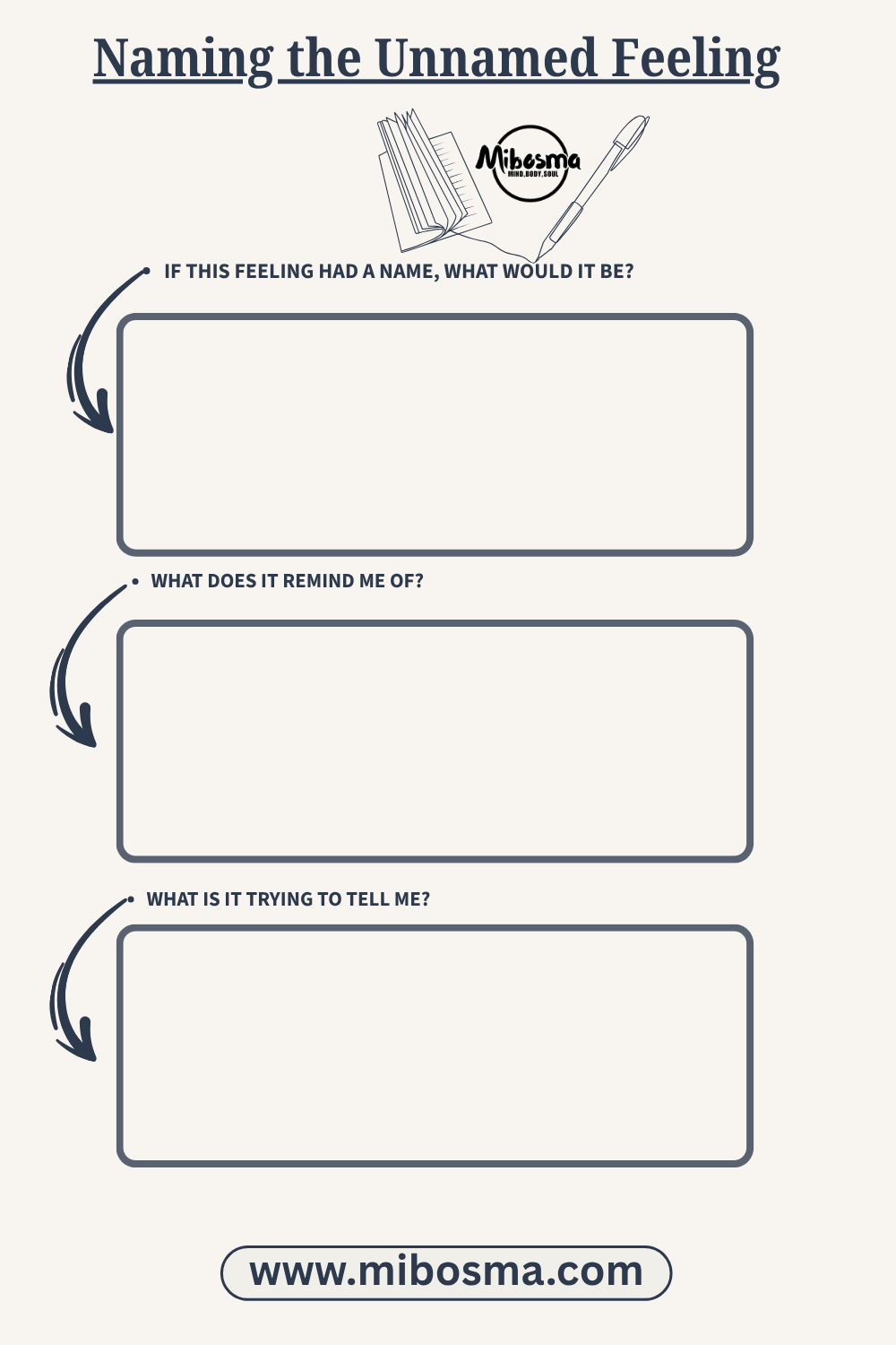Naming the Unnamed Feeling worksheet by Mibosma