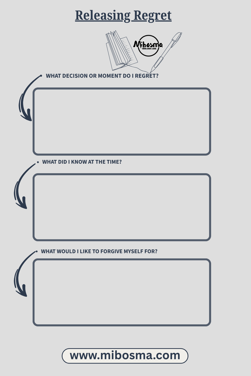 Releasing Regret worksheet by Mibosma