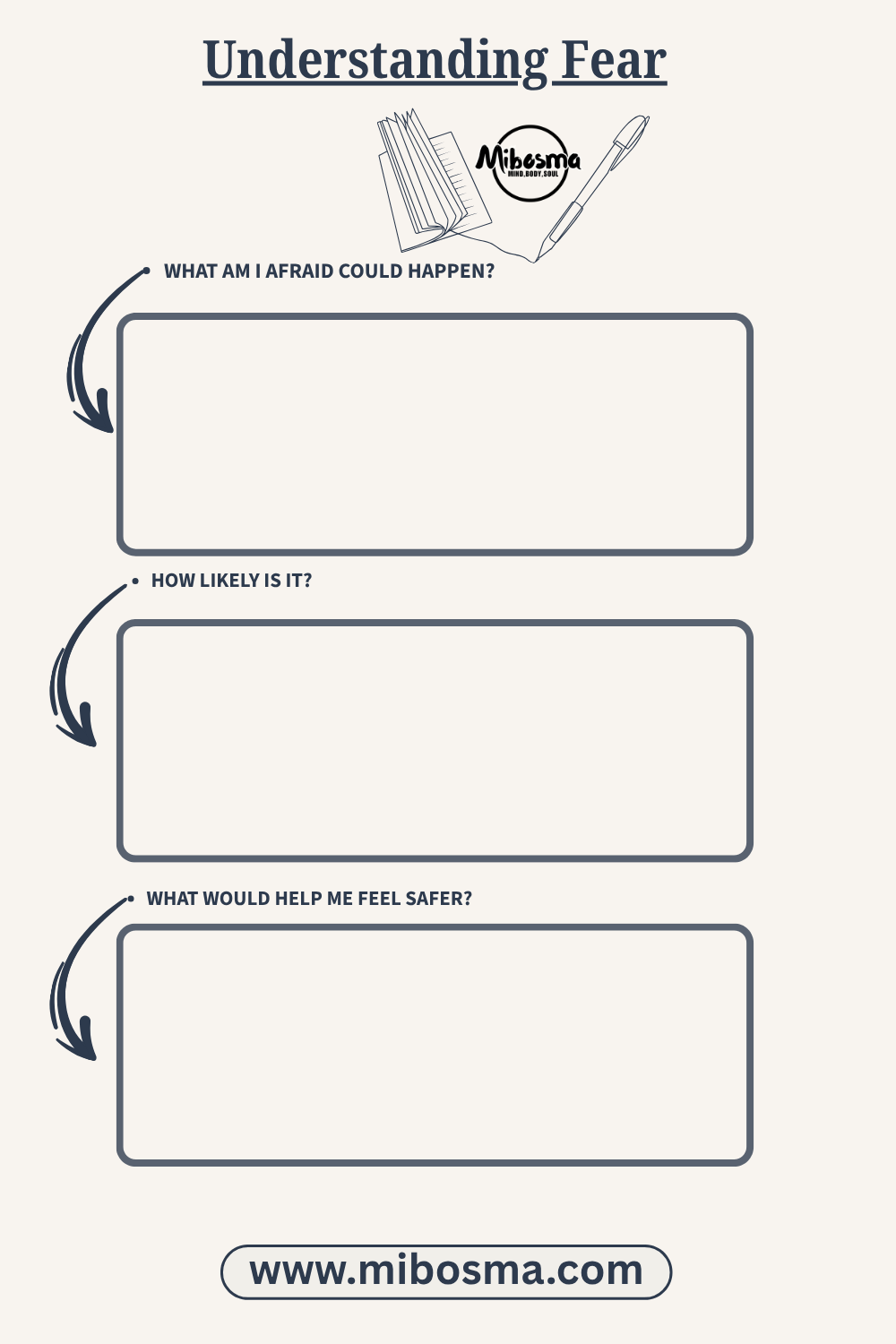 Understanding Fear worksheet by Mibosma