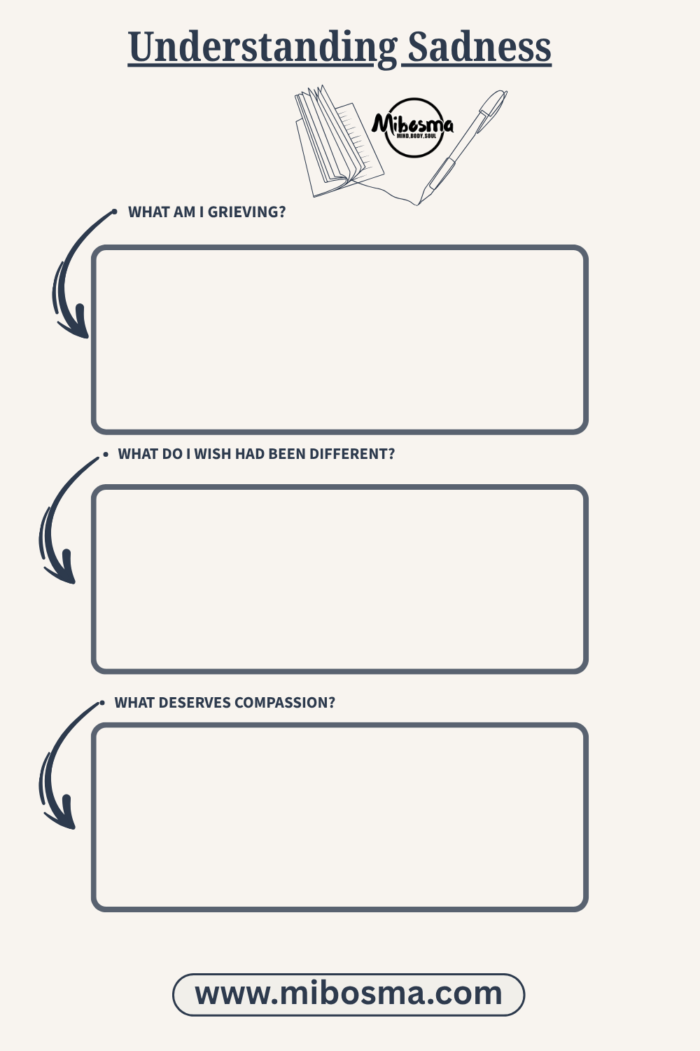 Understanding Sadness worksheet by Mibosma