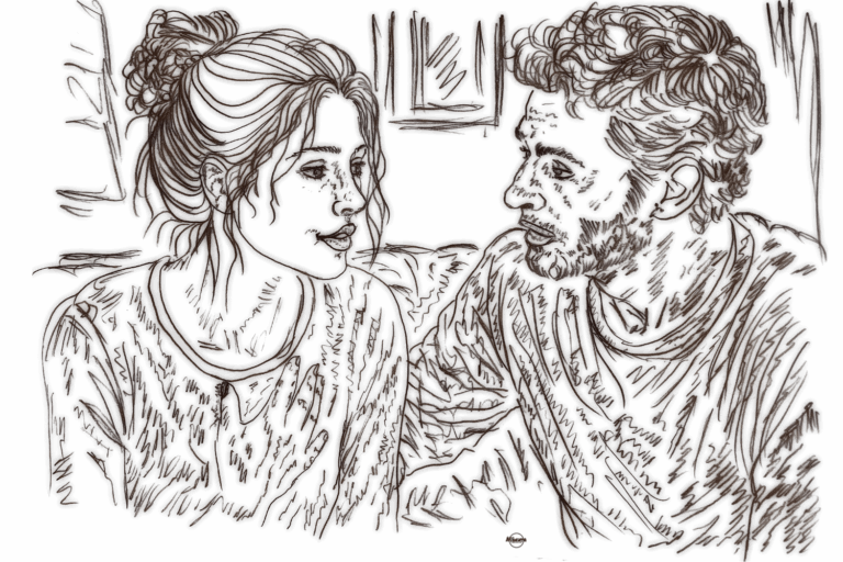 couple having an honest and respectful conversation, representing healthy communication, emotional vulnerability, trust, conflict resolution, and stronger relationships