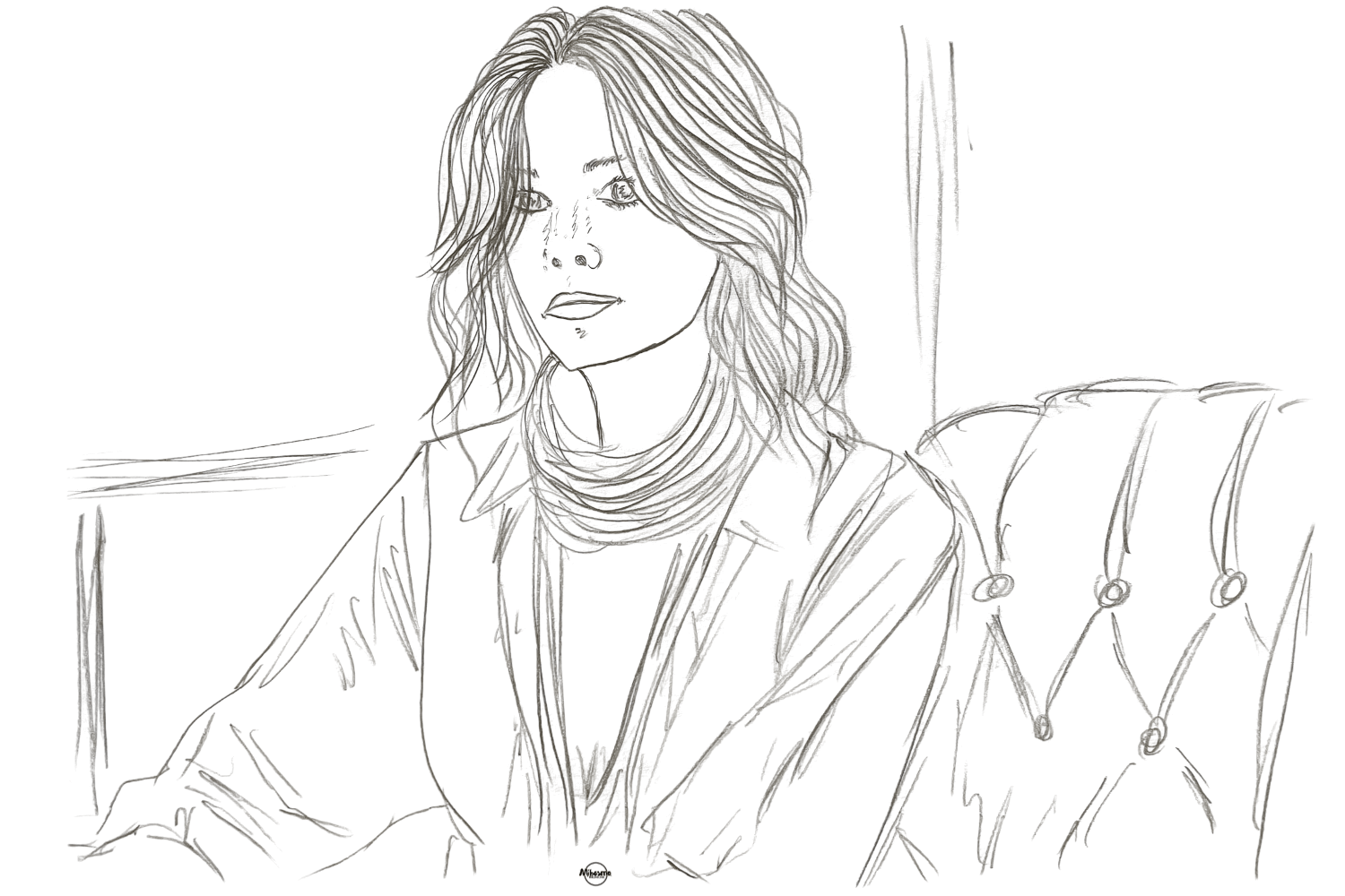 Woman sitting quietly while carrying deep emotional pain that remains invisible to everyone around her.