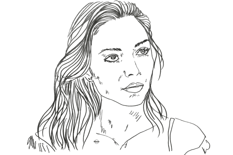 Black-and-white line drawing of a thoughtful woman, illustrating how the mind remembers some experiences while forgetting others.