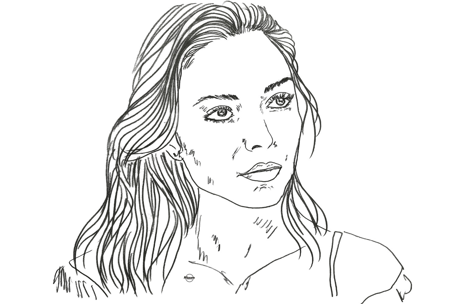 Why Does My Mind Remember Some Things and Forget Others? Black-and-white line drawing of a thoughtful woman, illustrating how the mind remembers some experiences while forgetting others.